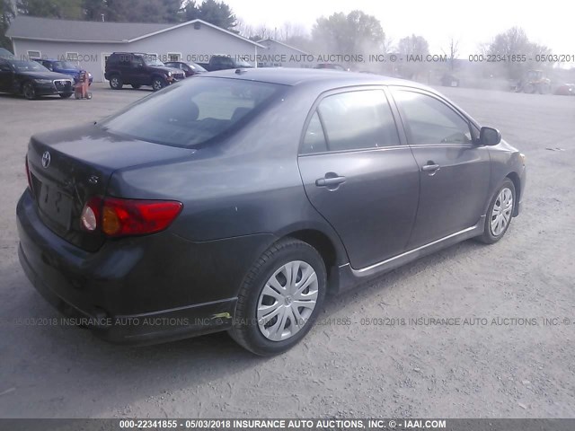 1NXBU40E39Z004447 - 2009 TOYOTA COROLLA S/LE/XLE GRAY photo 4