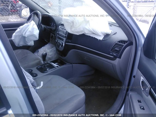 5NMSH13E07H024520 - 2007 HYUNDAI SANTA FE SE/LIMITED Light Blue photo 5