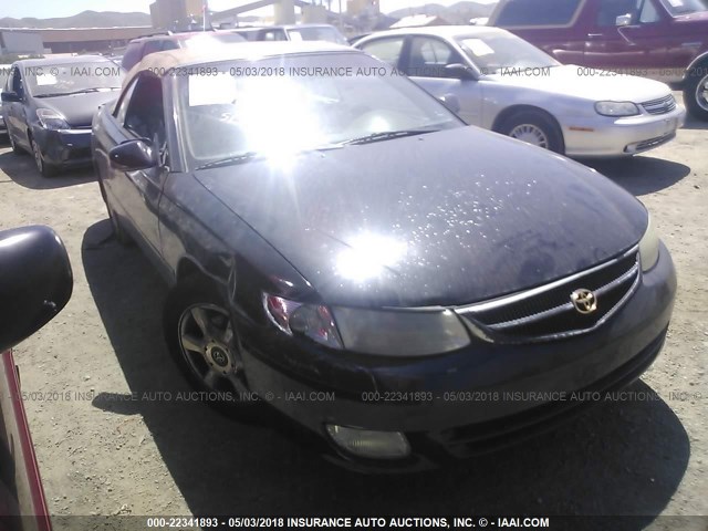 2T1FF28P31C476658 - 2001 TOYOTA CAMRY SOLARA SE/SLE BLACK photo 1