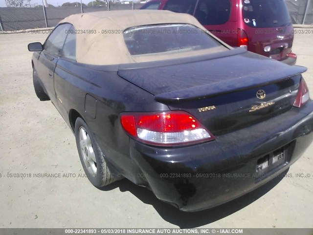 2T1FF28P31C476658 - 2001 TOYOTA CAMRY SOLARA SE/SLE BLACK photo 3