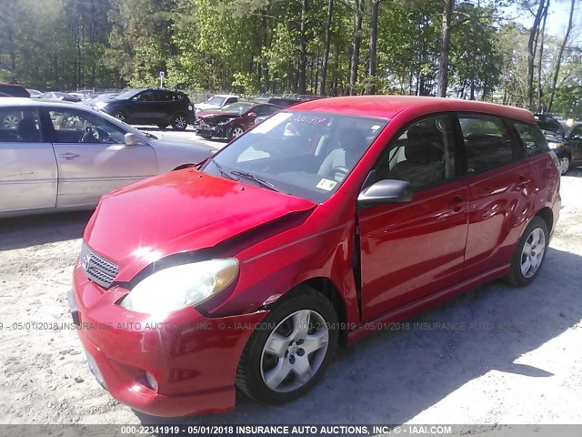 2T1KR32E96C585622 - 2006 TOYOTA COROLLA MATRIX XR RED photo 2