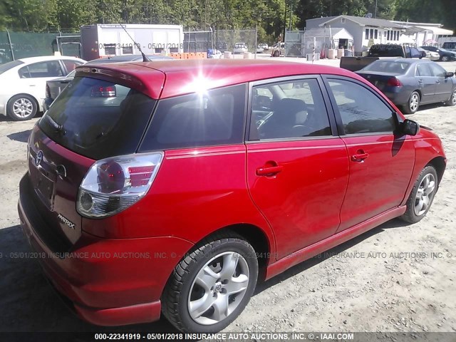 2T1KR32E96C585622 - 2006 TOYOTA COROLLA MATRIX XR RED photo 4