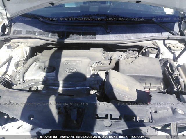 4T1BF1FK8CU503712 - 2012 TOYOTA CAMRY SE/LE/XLE 白色 照片 10