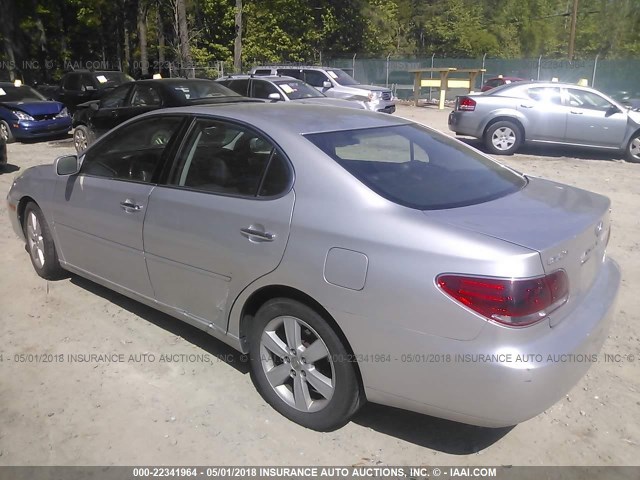 JTHBA30G655071412 - 2005 LEXUS ES 330 SILVER photo 3