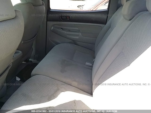 3TMLU4ENXAM045233 - 2010 TOYOTA TACOMA DOUBLE CAB ვერცხლისფერი ფოტო 8