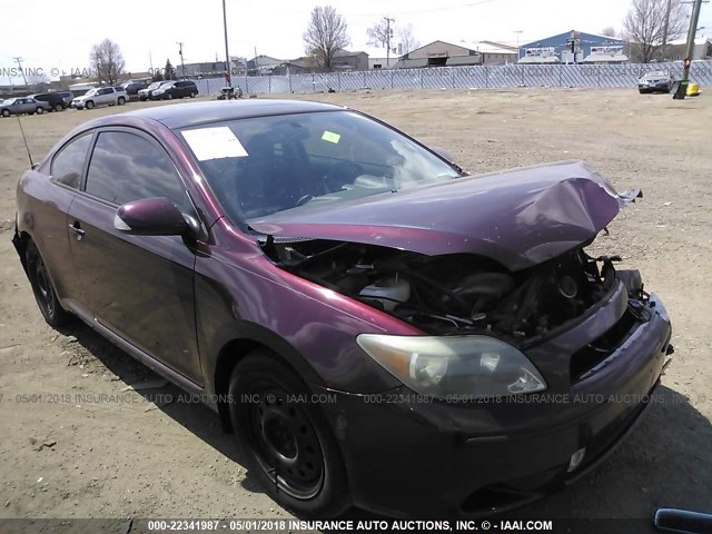 JTKDE167550051796 - 2005 TOYOTA SCION TC PURPLE photo 1