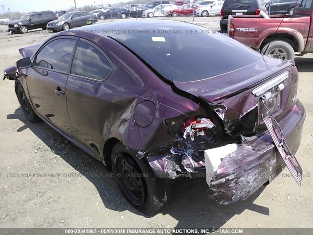 JTKDE167550051796 - 2005 TOYOTA SCION TC PURPLE photo 3