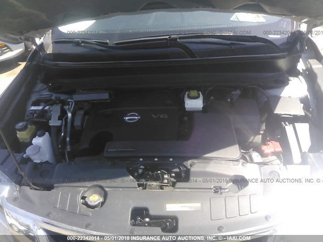 5N1AR2MM8EC731697 - 2014 NISSAN PATHFINDER S/SV/SL/PLATINUM 银色 照片 10