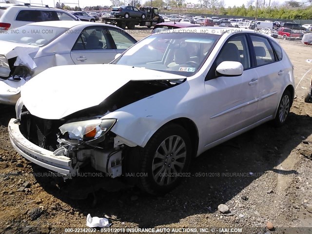 JF1GH6B61AH803713 - 2010 SUBARU IMPREZA 2.5I PREMIUM WHITE photo 2