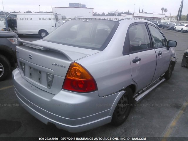 JS2RA62S155252524 - 2005 SUZUKI AERIO S/LX SILVER photo 4