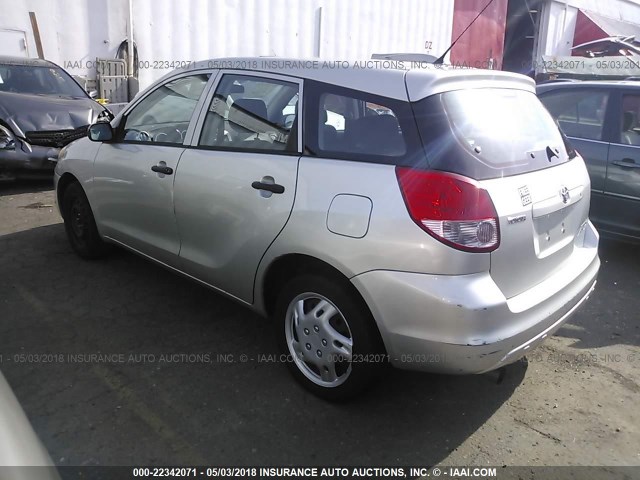 2T1KR32E93C153544 - 2003 TOYOTA COROLLA MATRIX XR SILVER photo 3