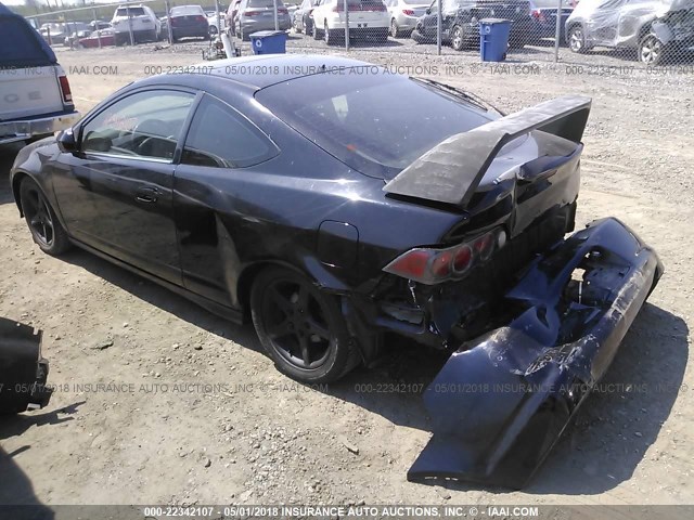 JH4DC53092C037162 - 2002 ACURA RSX TYPE-S BLACK photo 3