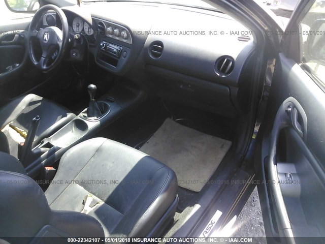 JH4DC53092C037162 - 2002 ACURA RSX TYPE-S BLACK photo 5