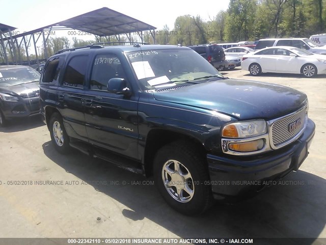 1GKEK63U25J129283 - 2005 GMC YUKON DENALI GREEN photo 1