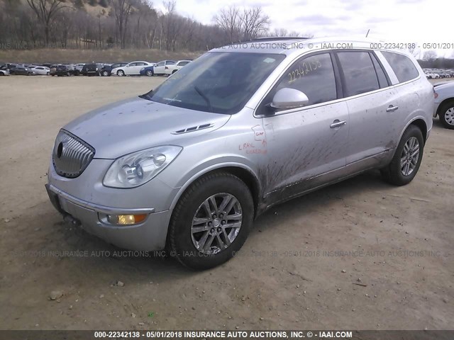 5GAEV13D09J136536 - 2009 BUICK ENCLAVE CX SILVER photo 2