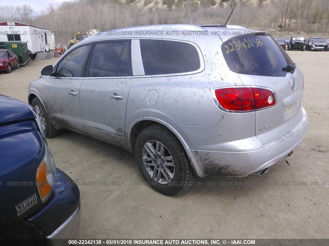 5GAEV13D09J136536 - 2009 BUICK ENCLAVE CX SILVER photo 3