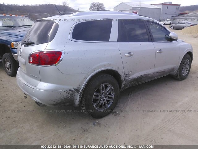 5GAEV13D09J136536 - 2009 BUICK ENCLAVE CX SILVER photo 4