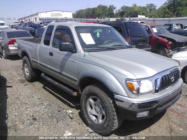 5TEWN72N21Z822054 - 2001 TOYOTA TACOMA XTRACAB GRAY photo 1