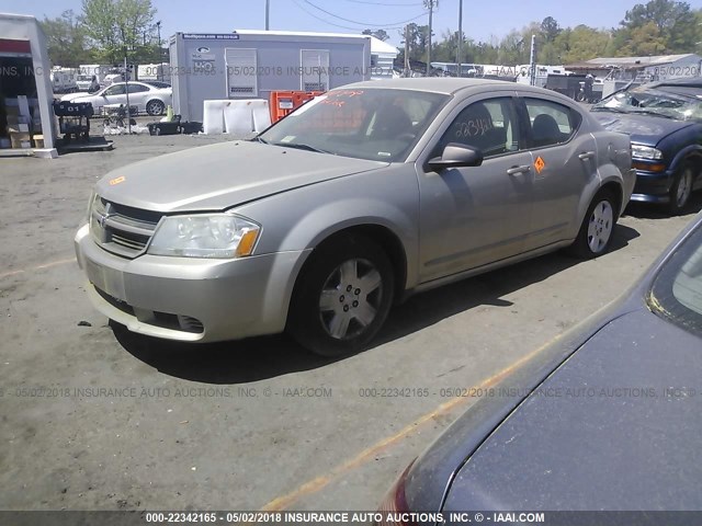 1B3LC46B59N518966 - 2009 DODGE AVENGER SE/SXT GOLD photo 2