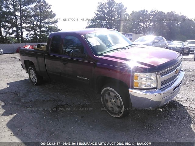 1GCRCSE04DZ301715 - 2013 CHEVROLET SILVERADO C1500 LT MAROON photo 1