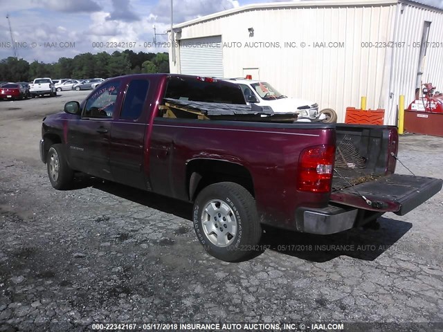 1GCRCSE04DZ301715 - 2013 CHEVROLET SILVERADO C1500 LT MAROON photo 3