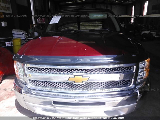 1GCRCSE04DZ301715 - 2013 CHEVROLET SILVERADO C1500 LT MAROON photo 6