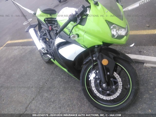 JKAEXMJ149DA44652 - 2009 KAWASAKI EX250 J GREEN photo 1