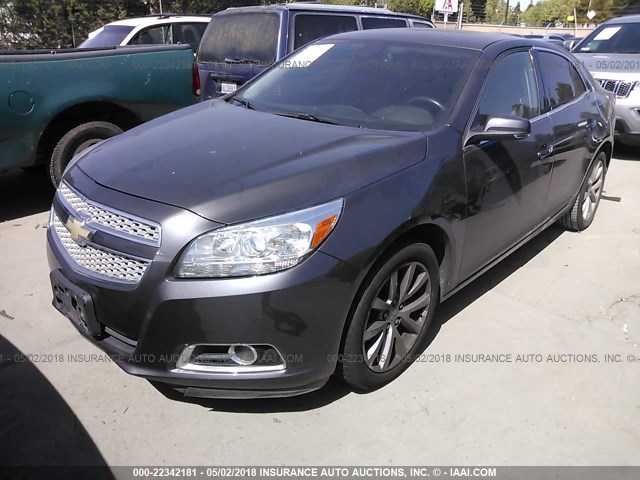 1G11H5SA4DF334110 - 2013 CHEVROLET MALIBU LTZ 灰色 照片 2