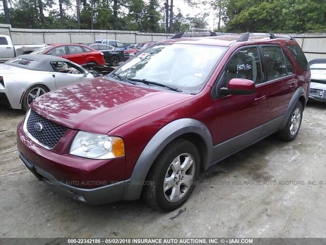 1FMZK021X7GA09180 - 2007 FORD FREESTYLE SEL MAROON photo 2