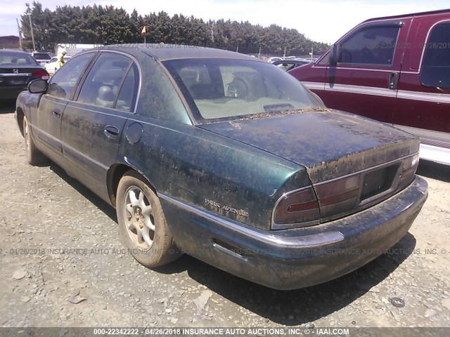 1G4CW52K9Y4117051 - 2000 BUICK PARK AVENUE  GREEN photo 3