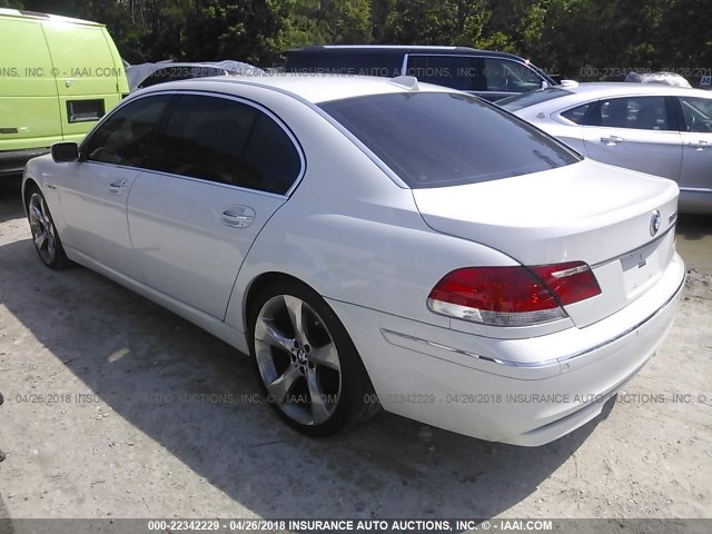 WBAHN03596DD98354 - 2006 BMW 760 LI WHITE photo 3