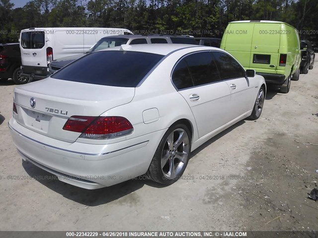 WBAHN03596DD98354 - 2006 BMW 760 LI WHITE photo 4