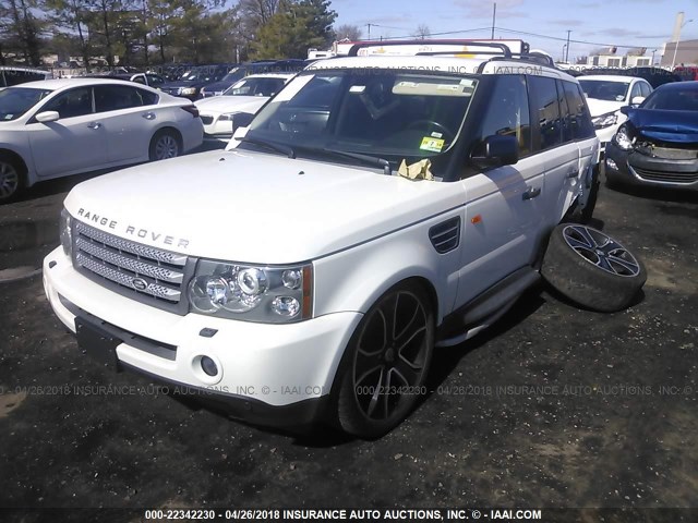 SALSH23446A977665 - 2006 LAND ROVER RANGE ROVER SPORT SUPERCHARGED WHITE photo 2