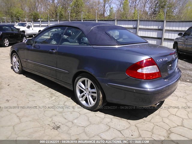 WDBTK56F27T078206 - 2007 MERCEDES-BENZ CLK 350 GRAY photo 3