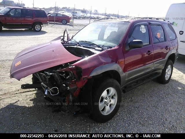 4F2CU09171KM58525 - 2001 MAZDA TRIBUTE LX/ES 红色 照片 2