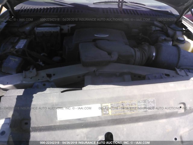 1FMPU15L54LA84747 - 2004 FORD EXPEDITION XLT SILVER photo 10