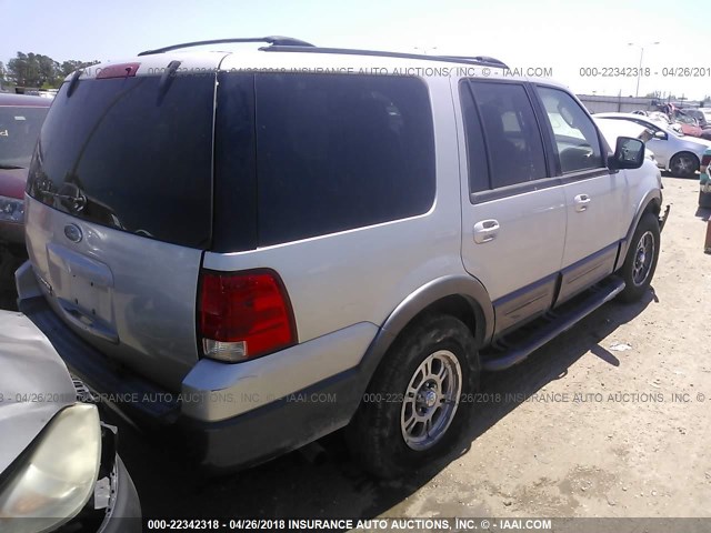 1FMPU15L54LA84747 - 2004 FORD EXPEDITION XLT SILVER photo 4