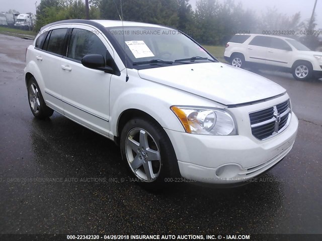 1B3HB78B89D225785 - 2009 DODGE CALIBER R/T WHITE photo 1