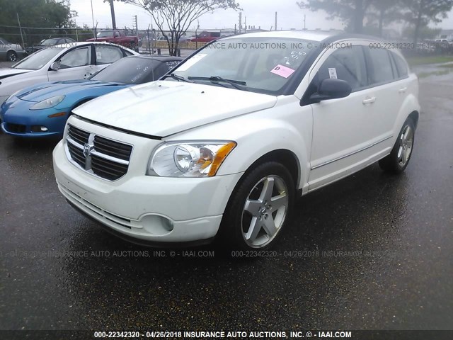 1B3HB78B89D225785 - 2009 DODGE CALIBER R/T WHITE photo 2