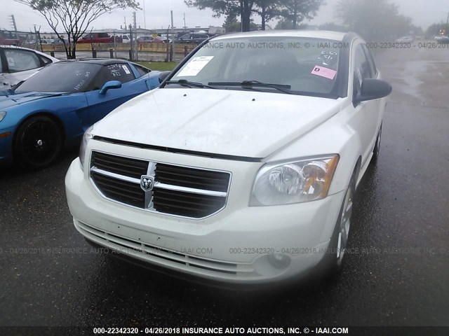 1B3HB78B89D225785 - 2009 DODGE CALIBER R/T WHITE photo 6