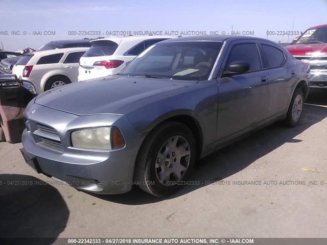 2B3KA43R87H766816 - 2007 DODGE CHARGER SE/SXT GRAY photo 2