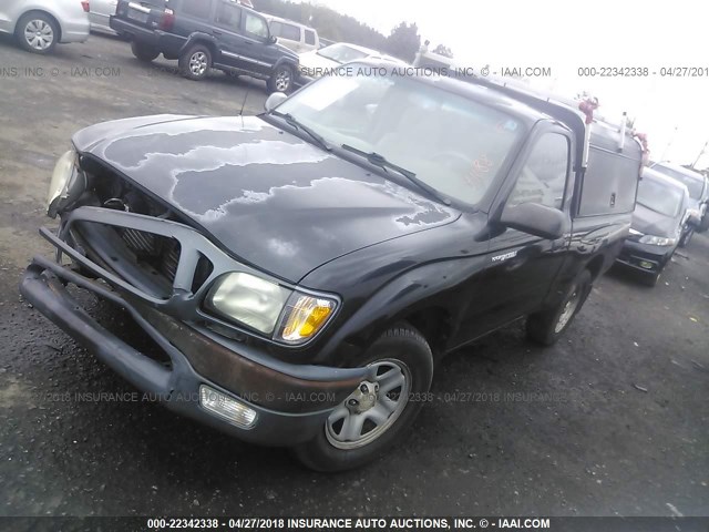 5TENL42N93Z220237 - 2003 TOYOTA TACOMA BLACK photo 2