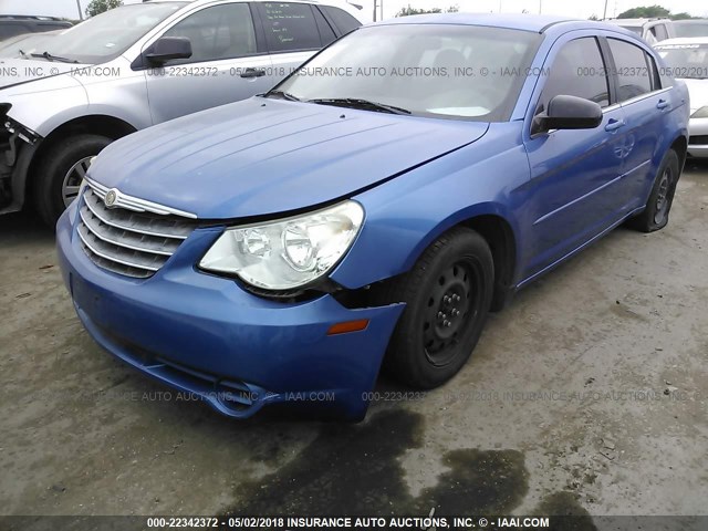 1C3LC46K17N668654 - 2007 CHRYSLER SEBRING BLUE photo 2