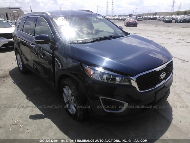 5XYPGDA51HG308456 - 2017 KIA SORENTO LX/L BLUE photo 1