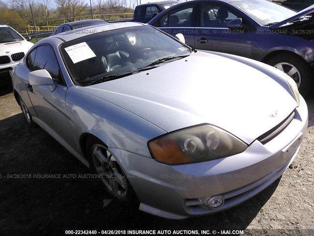 KMHHN65F83U080063 - 2003 HYUNDAI TIBURON GT SILVER photo 1