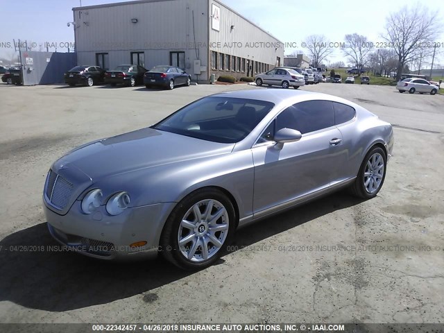 SCBCR63W36C039424 - 2006 BENTLEY CONTINENTAL GT GRAY photo 2