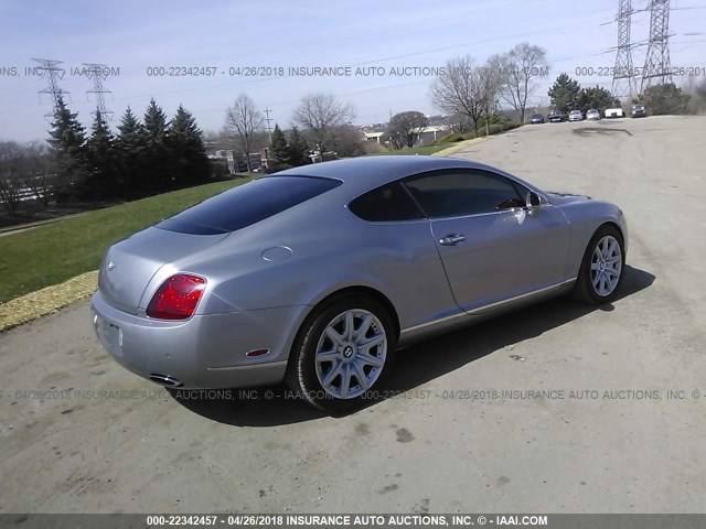 SCBCR63W36C039424 - 2006 BENTLEY CONTINENTAL GT GRAY photo 4