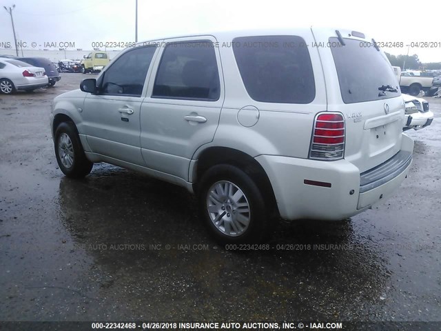 4M2CU97197KJ19260 - 2007 MERCURY MARINER PREMIER CREAM photo 3