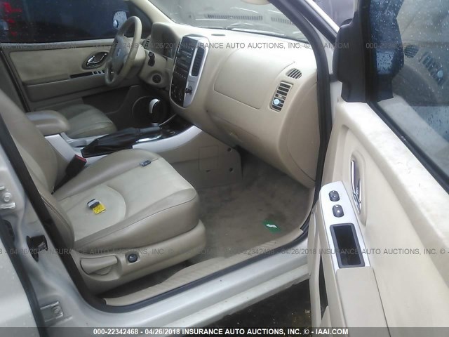 4M2CU97197KJ19260 - 2007 MERCURY MARINER PREMIER CREAM photo 5