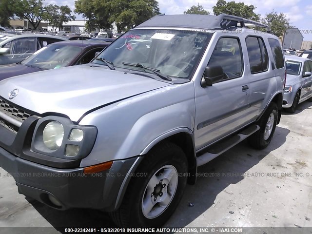 5N1ED28T34C632155 - 2004 NISSAN XTERRA XE/SE GRAY photo 2